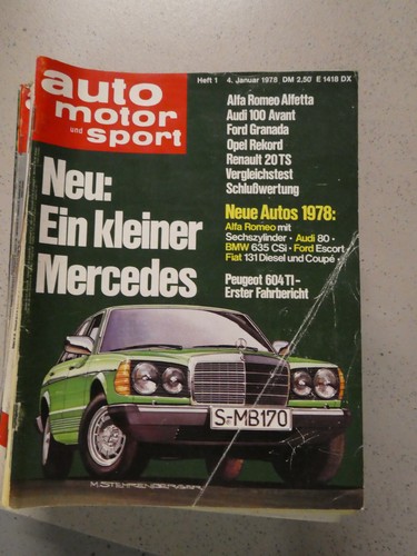 Auto motor sport jahrgang 1978 - auto,