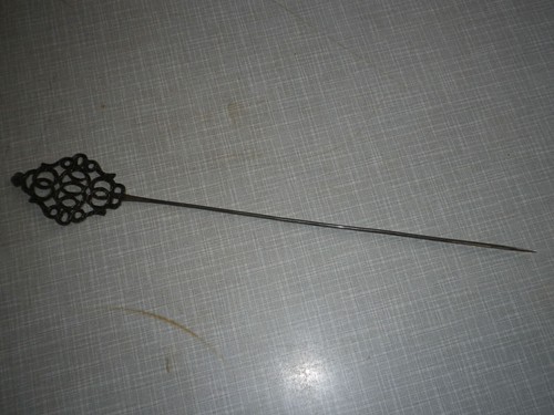 Biedermeier hutnadel silber - hutnadel,