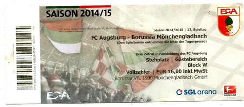 Ticket augsburg - bl, fc