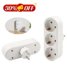 3 in 1 Steckdosenadapter Wandplatte Steckdose Mehrfachsteckdose ohne Kabel ～