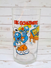Peyo Sammelglas 2005 DIE SCHLÜMPFE Smurf Partyschlümpfe Develey Senf