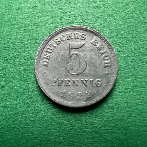 Pfennig 1922 deutsches - 5, reich