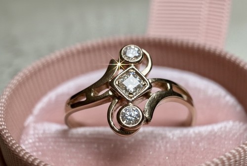 Ring antik jugendstil 585 - jugendstil,,