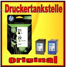 Original  HP 21 HP 22 HP PSC 1415 1417 C9351AE C9352AE Deskjet Fax Officejet Neu