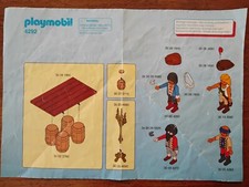 Playmobil Bauanleitung 4292 Piratenbande mit Beute Schatz, A5 2 Seiten