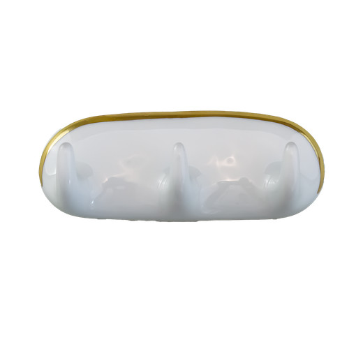 3er haken oval wandhaken - 3er,