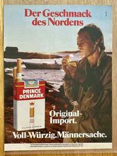 Prince Denmark Zigarette Männersache Original 1987 Vintage Advert Werbung