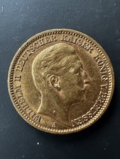 Preussen 20 Mark 1910 A Wilhelm II (2) * 7 ,96 Gramm - 900 Gold * vz- Jaeger 252