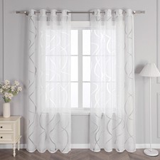 1er Gardinen Stores Ausbrenner