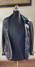 Schwarze Echtlederjacke Gr. 40 – zeitloser Look, David Moore New York