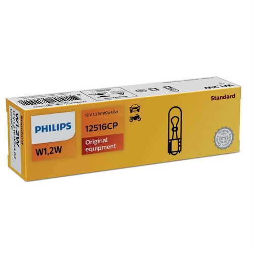 10x philips standard w12w 2w - philips, 1.2w