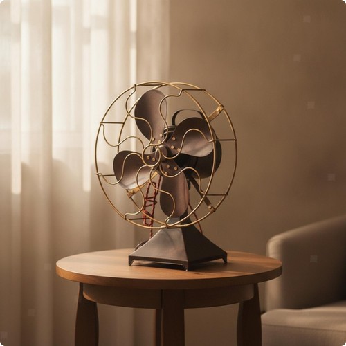 Vintage ventilatormodell mit - vintage-ventilatormodell,