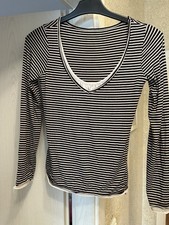 Longshirt gestreift braun