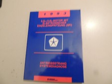 Diagnose Werkstatthandbuch 1993 Dodge Chrysler Plymouth 3.3 3.8L SFI Dynasty
