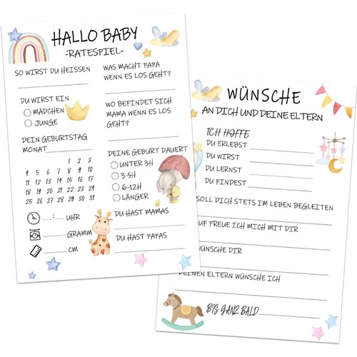Babyparty spiele karten - spiele,