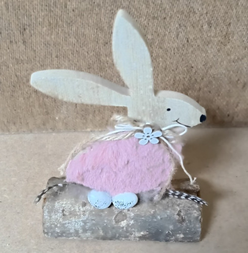 Osterdeko holz hase buntes - holz-hase,