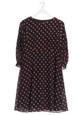 HALLHUBER A-Linien Kleid Damen Kleid Gr. DE 36 schwarz-rot-weiß Casual-Look