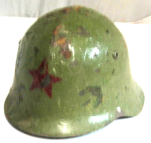 Russicher stahlhelm mit stern - stahlhelm,
