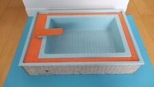 Lundby Puppenhaus Miniatur Pool Schwimmbad 70er Jahre Vintage Rarität
