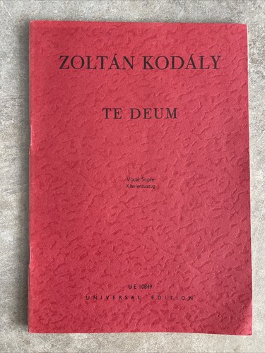Kodaly deum klavierauszug - kodaly,