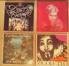 4xBox Set Eterna DDR Klassik LP 11x Schallplatten Rigoletto usw
