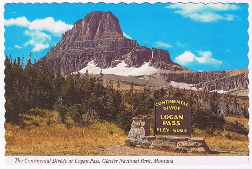 Postcard continental divide - postcard,