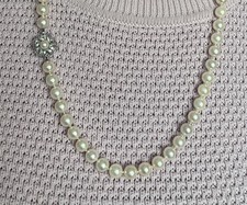 Akoya Perlen Kette 8,7 mm rose