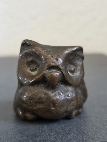 Bronze eule kleine massive - bronze,