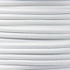 Gummikordel - Hutgummi - Rundgummi, hochwertig, extra-stark in 4mm, weiß