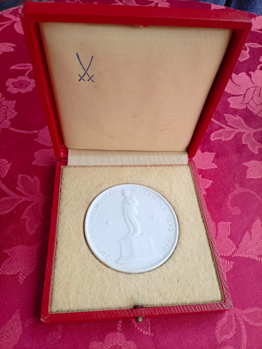 Meissen ddr porzellanmedaille - meissen,