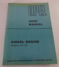 Werkstatthandbuch Opel Blitz Diesel-Motor Indenor XDP 4.90 Stand 06/1969