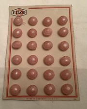 Plakette 24 alte Knöpfe gemarkt Filco 