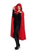 Samtcape mit Kapuze rot