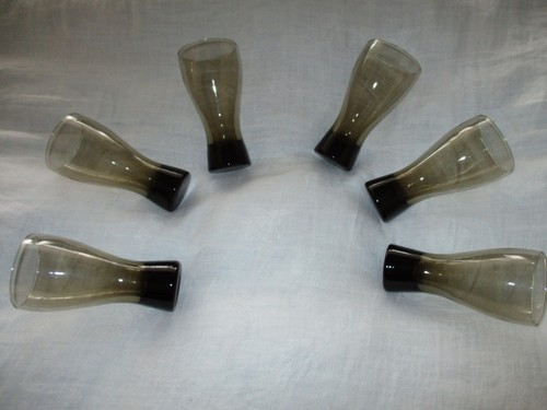 Set gläser rauchglas - 6,