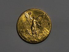 Goldmünze Mexikanische Pesos