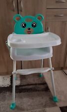 Babystuhl Kinderhochstuhl mit abnehmbaren Tisch, Fußstütze und Sicherheitsgurt