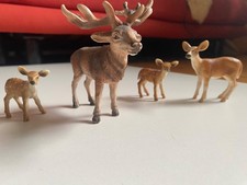Schleich Hirsch und Rehe Familie 4 Teile