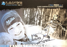 Autogramm Maria RIESCH Ski 3x