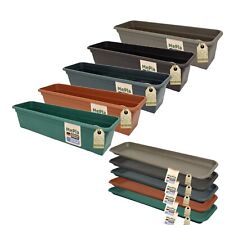 Balkonkasten Blumenkasten Pflanzkasten Balcony Standard oder Untersetzer