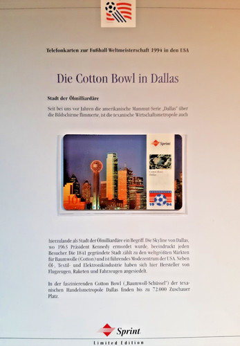 Telefonkarte usa world cup - telefonkarte,