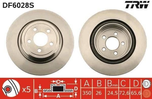 Trw bremsscheibe df6028s - 2x,