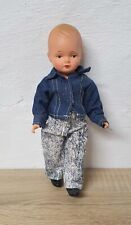 Spielpuppe Kunststoffpuppe Doll Junge 20 cm Sammler Vintage Kleidung