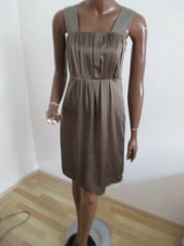 MARC CAIN SEIDENKLEID 100% SEIDE LUXUS TRÄGERKLEID GR.N1 BRAUN NP 399Euro Neu**