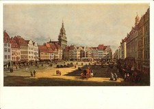 Ansichtskarte AK Kunstkarte DDR Dresden Altmarkt Canaletto