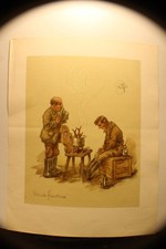 alter Druck Farbblatt Bild