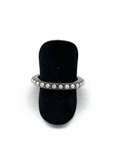 Modeschmuck Ring, Perlen, Gr