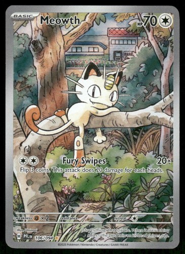 Pokemon karten meowth 106 094 - meowth, 106/094