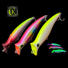 3x 13cm Stick Popper Jerkbait Jerk Wobbler TopWater Kunstköder Barsch Pike Wels