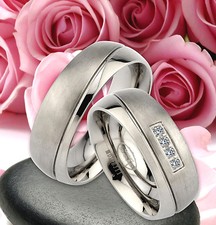 2 Titan Trauringe Eheringe Ringe Verlobungsringe & GRAVUR GRATIS , JT6-4