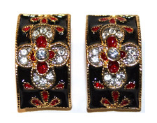 Goldene Ohrringe Ohrclips